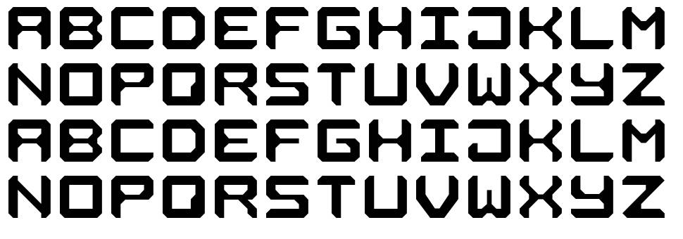 Square Metal-7 font specimens