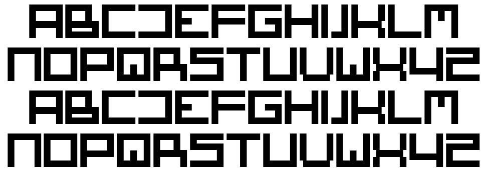 Square One font specimens