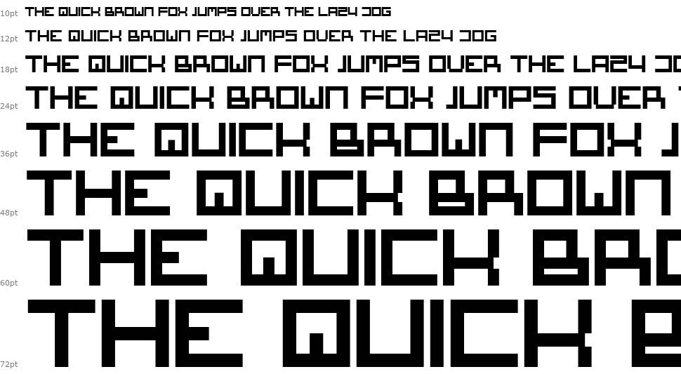 Square One font Waterfall