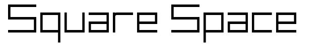 Square Space 字形