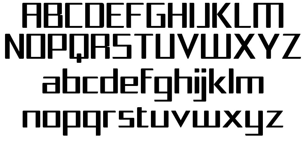 Squarea font specimens