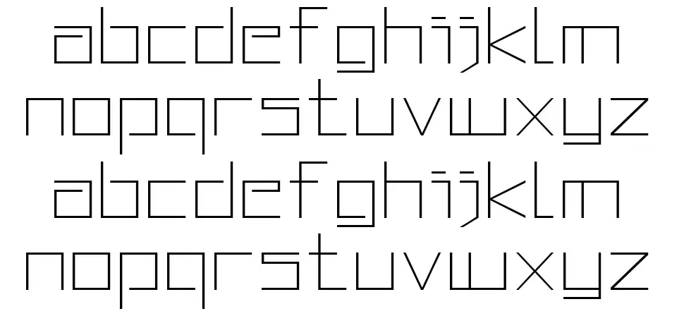 Squared Displayfont specimens