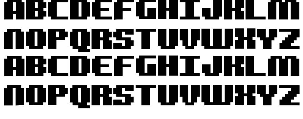 Squaredance font specimens