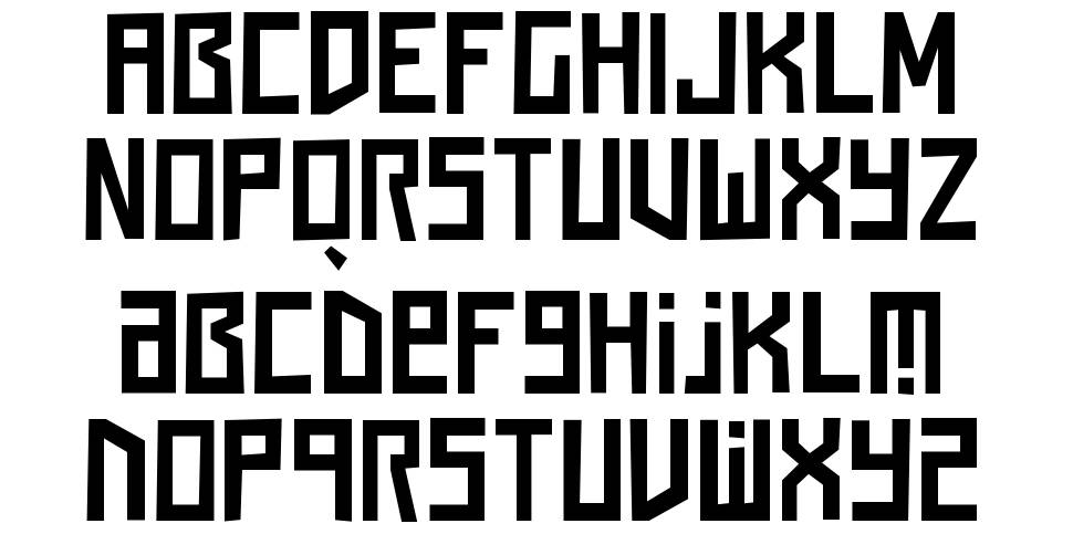 Squaren Daren NC font specimens