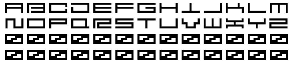 [.squarepusher.] font specimens
