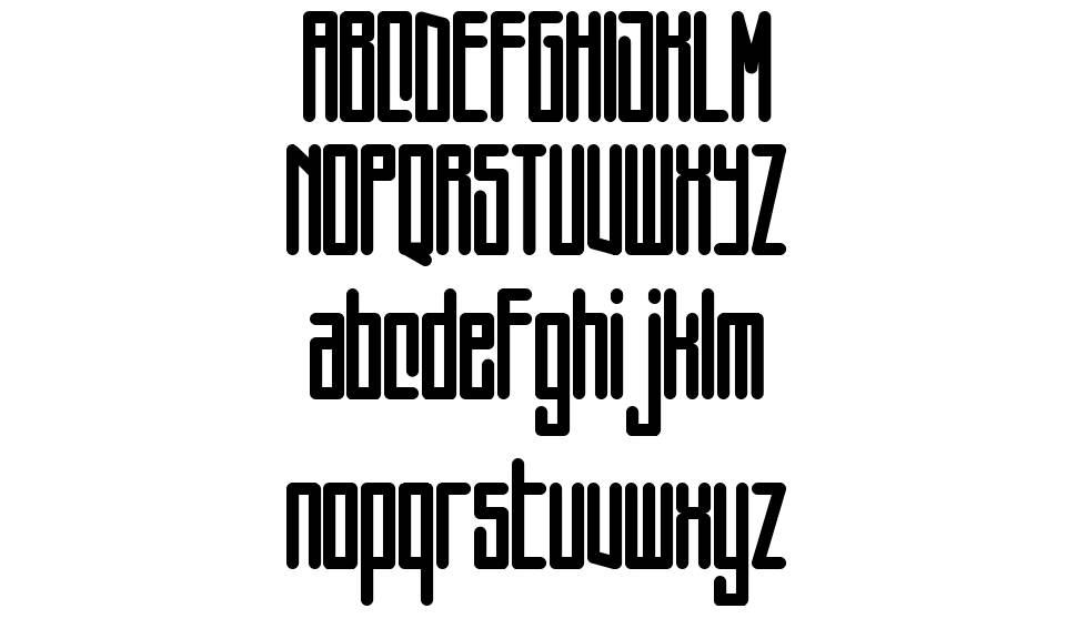Squareworm font specimens