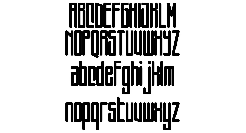 Squarewormfont specimens