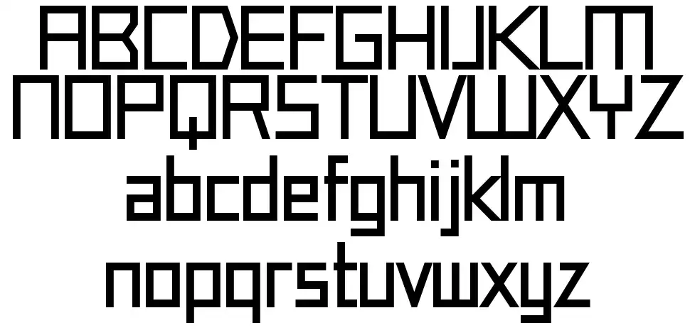 Squarifiedfont specimens