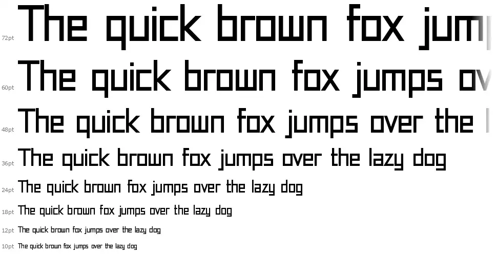 Squarifiedfont waterfall
