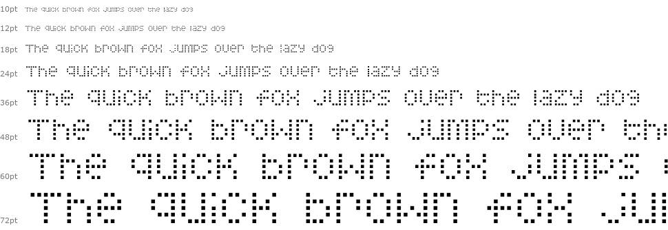 Squarodynamic font Waterfall