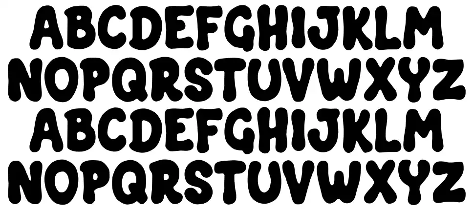 Squashy Flowfont specimens