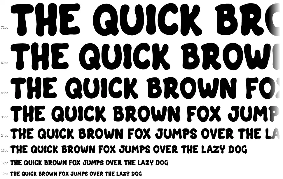Squashy Flowfont waterfall