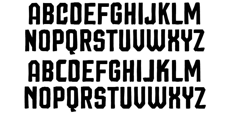 Squiborn font Örnekler
