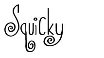 Squicky font