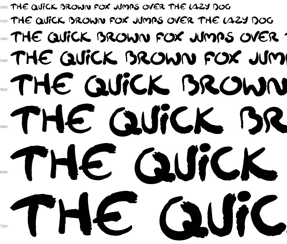 Squiggler font Waterfall