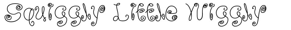 Squiggly Little Wiggly schriftart