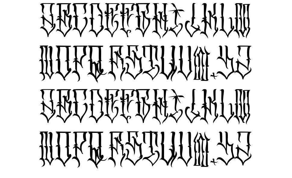 SR Cuen Font フォント 標本