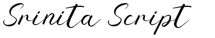 Srinita Script font