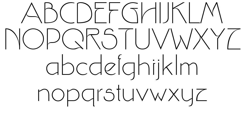 Srinova font specimens