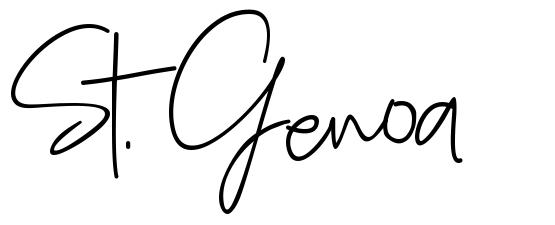 St. Genoa шрифт