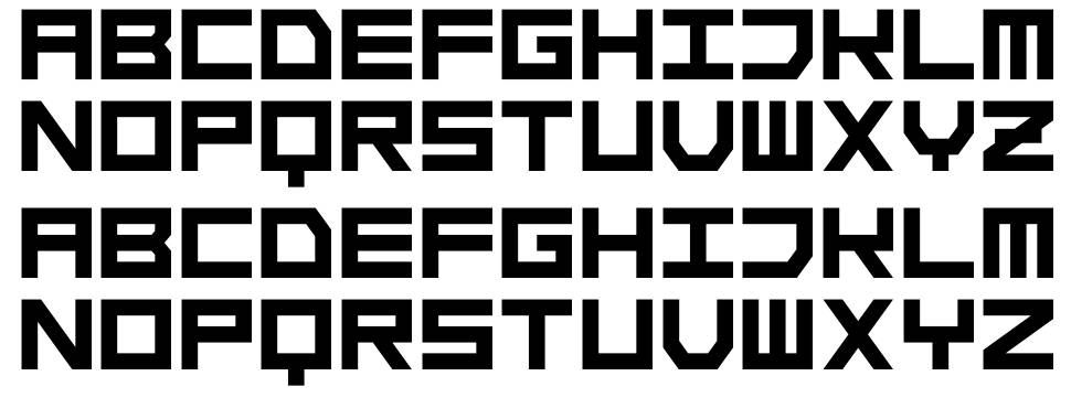 ST Simple Square font specimens