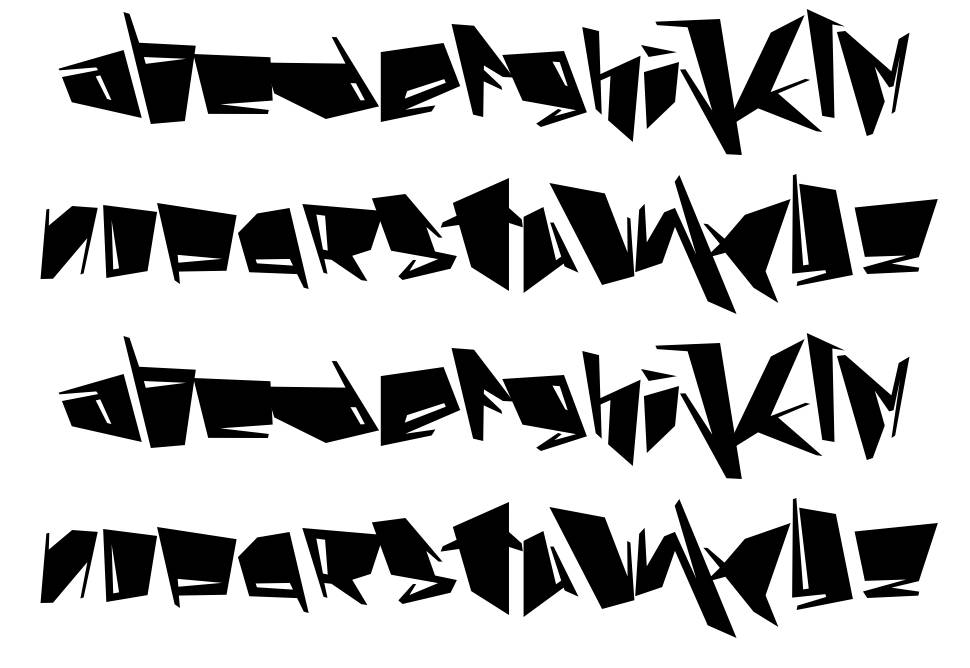 Stab font specimens