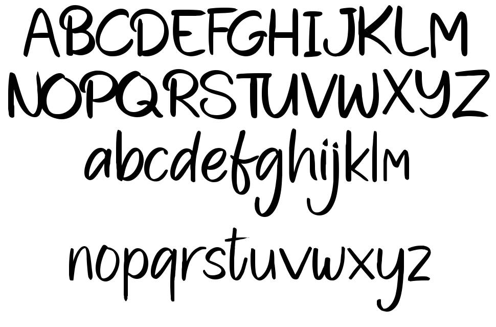 Stalshine font Örnekler