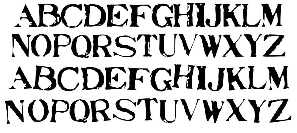 Stampede 字形 标本