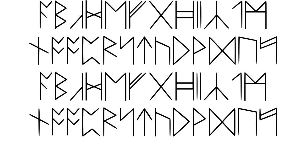 Standard Celtic Rune Extended font