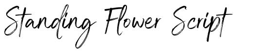 Standing Flower Script font