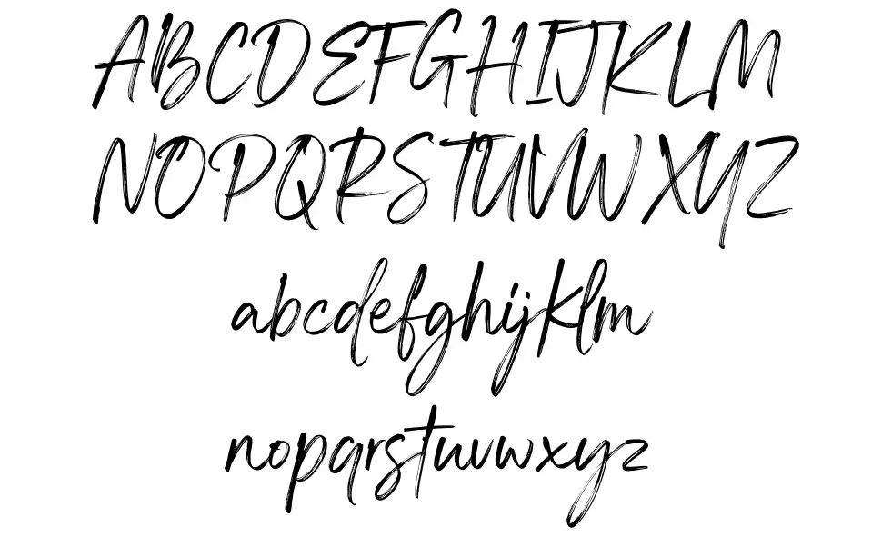 Standing Flower Script czcionka Okazy