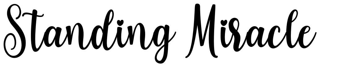 Standing Miracle font