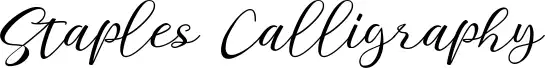 Staples Calligraphy
