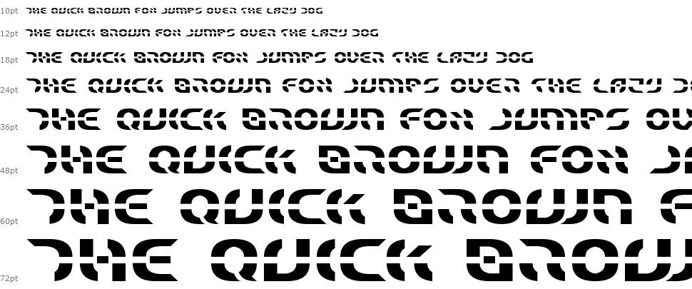 Star Fighter font Waterfall