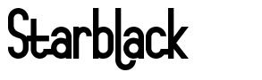 Starblack 字形