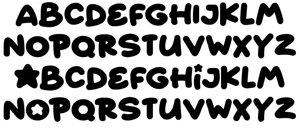 Starborn font Örnekler