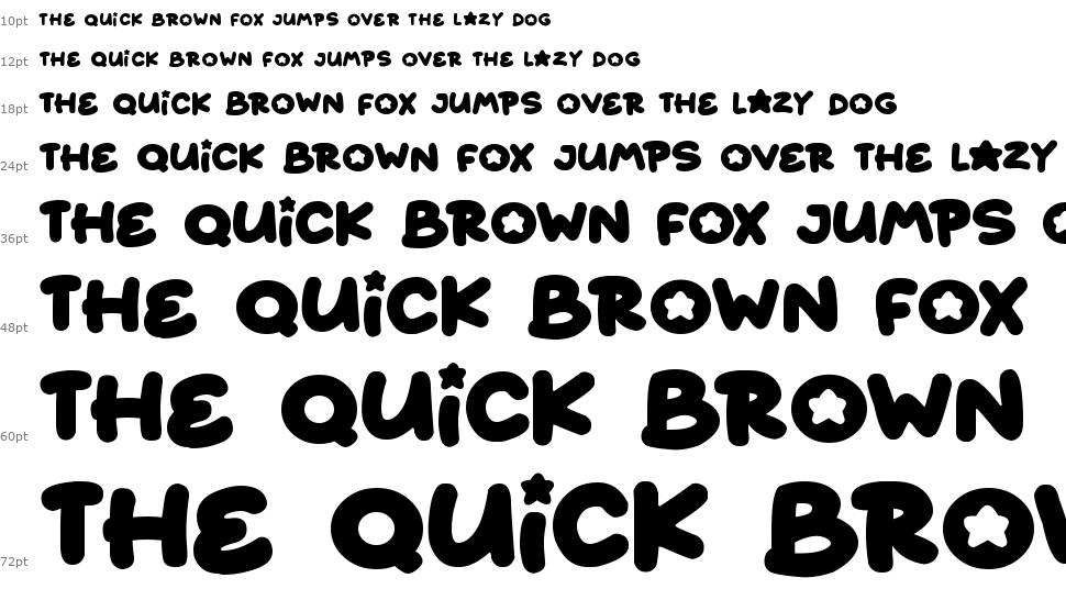 Starborn font by Darrell Flood