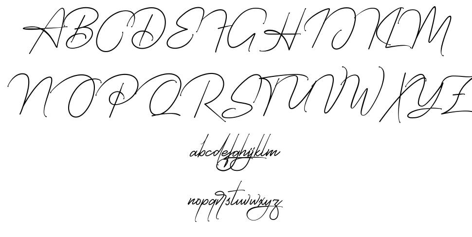 Starcity Script font specimens
