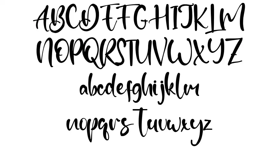 Starfall font Örnekler