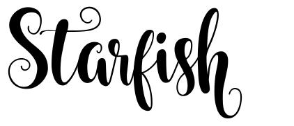 Starfish font