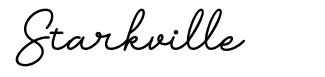 Starkville шрифт