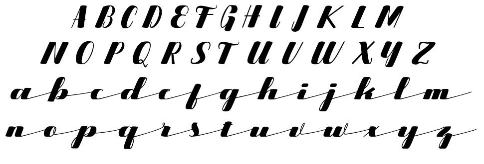 Starling font specimens