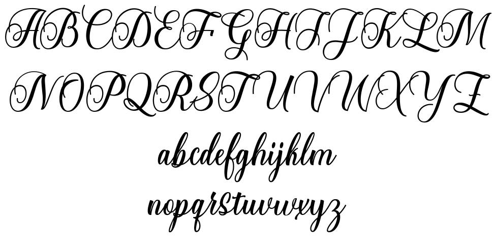 Starlive Script font specimens