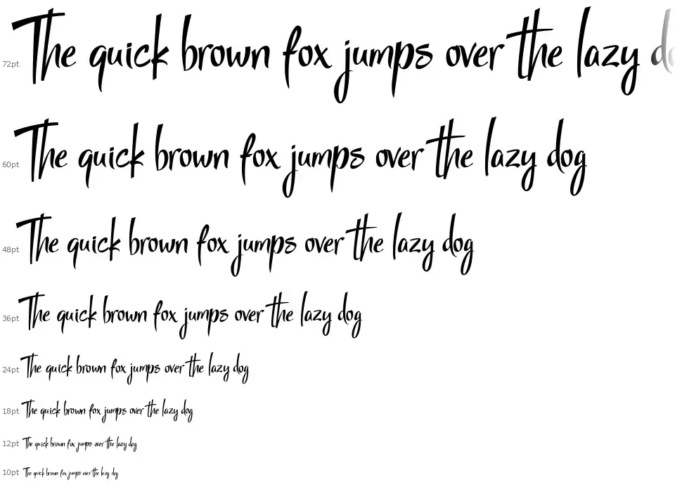 StarmiXfont waterfall