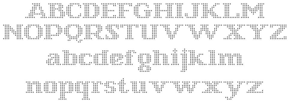 Starry Stitch шрифт Спецификация