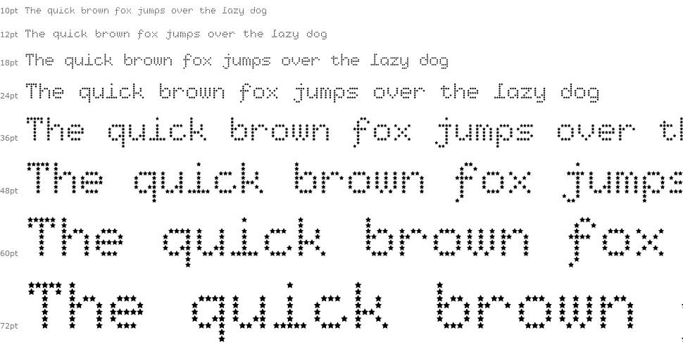 Starry Type шрифт Водопад