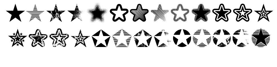 Starz 2 字形 标本