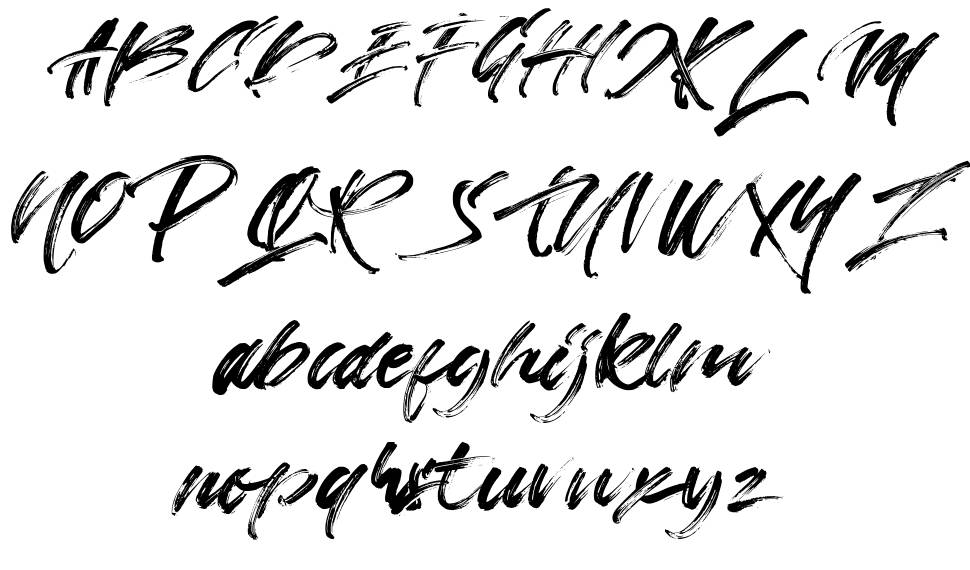 State Moques font specimens