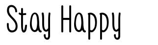 Stay Happy font