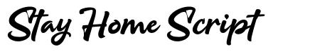 Stay Home Script font